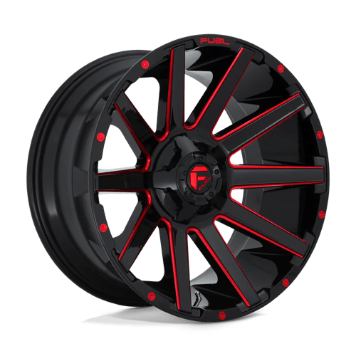 Fuel 1Pc D643 CONTRA Gloss Black Red Tinted Clear | 20x9 | 8x170 | +1 | 125.1mm