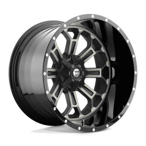 Fuel 1Pc D561 CRUSH Gloss Machined Double Dark Tint | 22x12 | 8x170 | -44 | 125.1mm