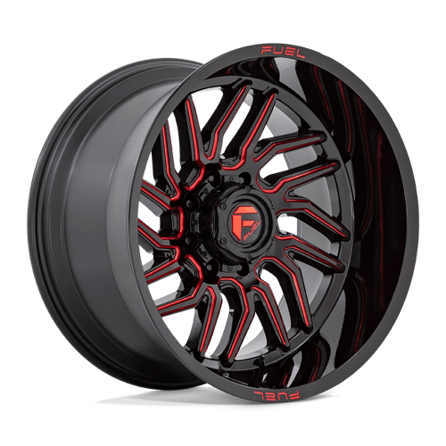 Fuel 1Pc D808 HURRICANE Gloss Black Milled Red Tint | 20x9 | 5x5.0 | +20 | 71.5mm