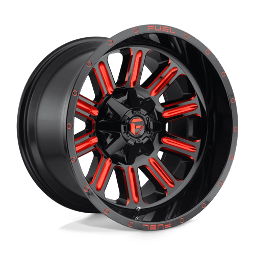 Fuel 1Pc D621 HARDLINE Gloss Black Red Tinted Clear | 20x9 | 8x180 | +1 | 124.2mm