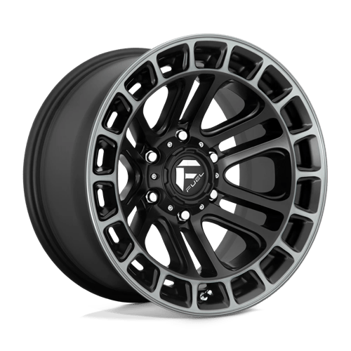 Fuel 1Pc D720 HEATER Matte Black Double Dark Tint Machined | 20x10 | 6x5.5 | -18 | 106.1mm