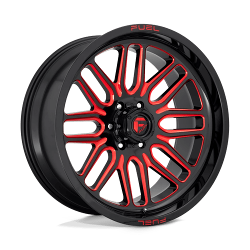 Fuel 1Pc D663 IGNITE Gloss Black Red Tinted Clear | 20x9 | 5x5.0 | +1 | 71.5mm