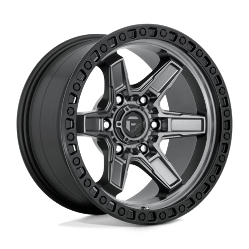 Fuel 1Pc D698 KICKER Matte Gun Metal Black Bead Ring | 17x9 | 6x135 | +1 | 87.1mm