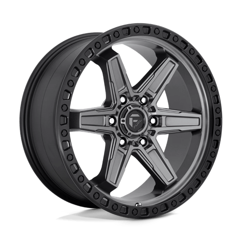 Fuel 1Pc D698 KICKER Matte Gun Metal Black Bead Ring | 20x9 | 6x4.5 | +20 | 66.06mm