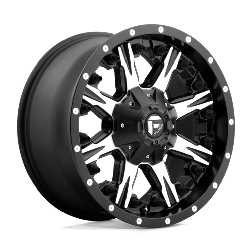Fuel 1Pc D541 NUTZ Matte Black Machined | 20x10 | 8x6.5 | -12 | 125.1mm