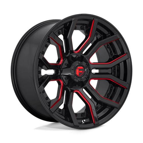 Fuel 1Pc D712 RAGE Gloss Black Red Tinted Clear | 20x10 | 6x135/5.5 | -18 | 106.1mm