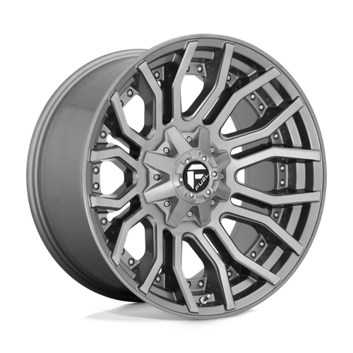 Fuel 1Pc D713 RAGE PLATINUM Brushed Gun Metal Tinted Clear | 20x10 | 8x6.5 | -18 | 125.1mm