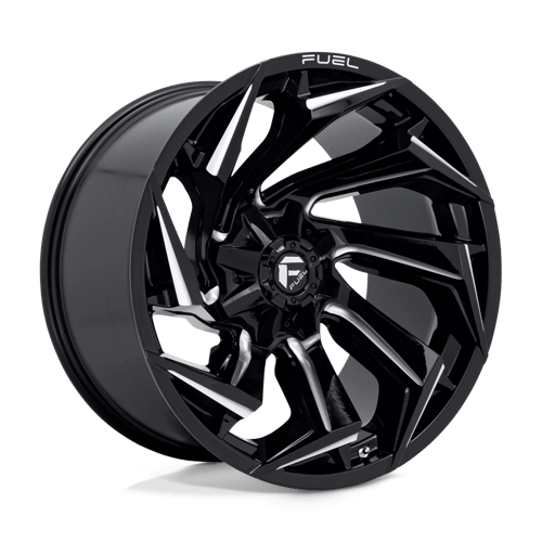 Fuel 1Pc D753 REACTION Gloss Black Milled | 22x12 | 8x6.5 | -44 | 125.1mm