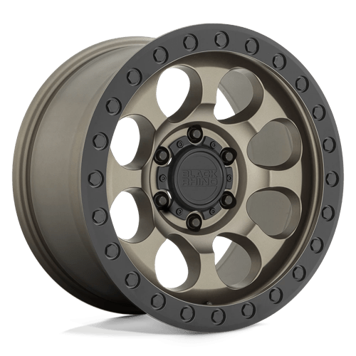 Black Rhino RIOT Matte Bronze W/ Black Ring & Bolts | 17x8.5 | 5x4.5 | -38 | 71.5mm