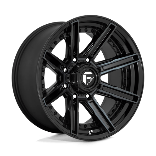 Fuel 1Pc D708 ROGUE Gloss Machined Double Dark Tint | 20x10 | 8x180 | -18 | 124.2mm