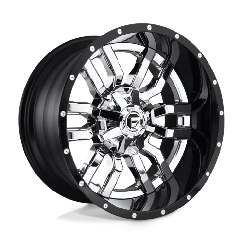 Fuel 2Pc D270 SLEDGE Chrome Plated Gloss Black Lip | 20x10 | 6x135/5.5 | -18 | 106.1mm