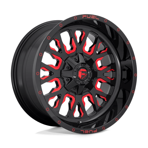 Fuel 1Pc D612 STROKE Gloss Black Red Tinted Clear | 17x9 | 6x135/5.5 | +1 | 106.1mm