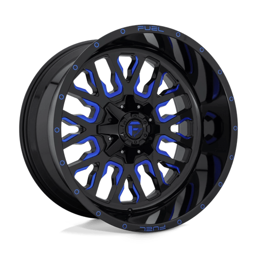 Fuel 1Pc D645 STROKE Gloss Black Blue Tinted Clear | 22x12 | 8x170 | -44 | 125.1mm
