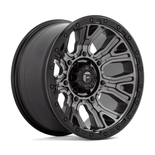 Fuel 1Pc D825 TRACTION Matte Gunmetal W/ Black Ring | 20x10 | 6x135 | -18 | 87.1mm