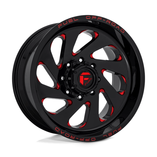 Fuel 1Pc D638 VORTEX Gloss Black Red Tinted Clear | 20x12 | 6x135 | -44 | 87.1mm