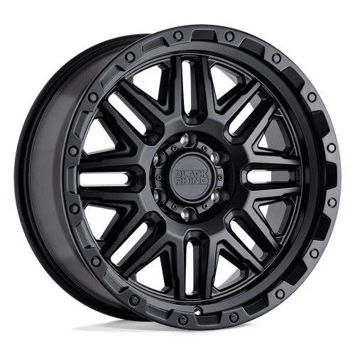 Black Rhino ALAMO Matte Black W/ Black Bolts | 17x9 | 8x6.5 | -18 | 122.4mm