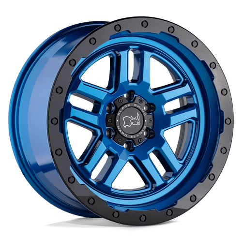 Black Rhino BARSTOW Dearborn Blue W/ Black Ring | 17x9.5 | 6x5.5 | -18 | 112.1mm