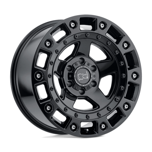 Black Rhino CINCO Gloss Black W/ Stainless Bolt | 20x9.5 | 5x150 | +12 | 110.1mm