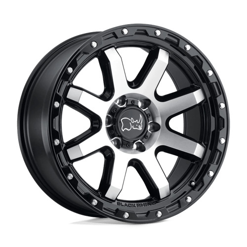 Black Rhino COYOTE Gloss Black W/ Machined Face & Stainless Bolts | 18x9 | 6x5.5 | +12 | 112.1mm