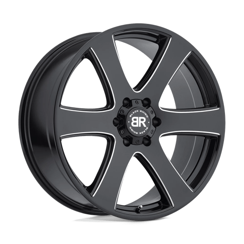 Black Rhino HAKA Gloss Black W/ Milled Spokes | 20x8.5 | 6x5.5 | +45 | 112.1mm