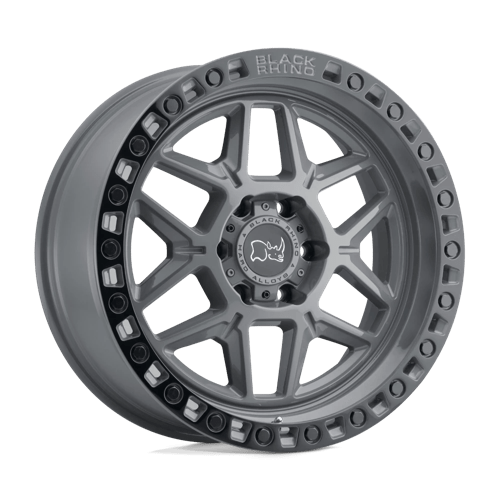 Black Rhino KELSO Battleship Gray W/ Black Ring | 20x9 | 6x5.5 | -12 | 112.1mm