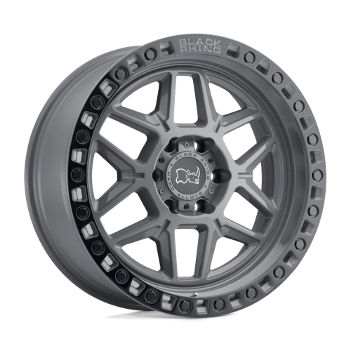 Black Rhino KELSO Battleship Gray W/ Black Ring | 18x9 | 6x5.5 | -12 | 112.1mm