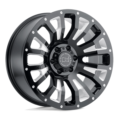 Black Rhino PINATUBO Gloss Black W/ Milled Inside Window | 18x9.5 | 5x5.0 | -18 | 71.5mm