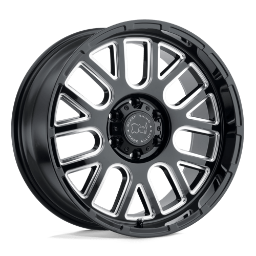 Black Rhino PISMO Gloss Black W/ Milled Spokes | 20x9.5 | 6x5.5 | +6 | 112.1mm