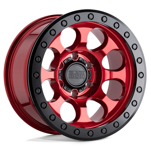 Black Rhino RIOT Candy Red W/ Black Ring & Bolts | 17x8.5 | 6x5.5 | +0 | 112.1mm