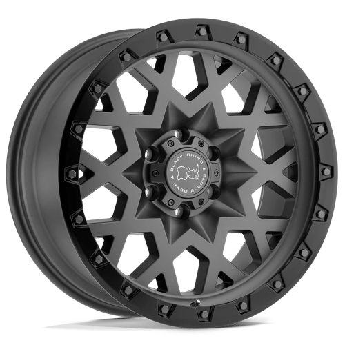 Black Rhino SPROCKET Matte Gunmetal W/ Black Ring | 18x9.5 | 5x5.0 | -18 | 71.5mm