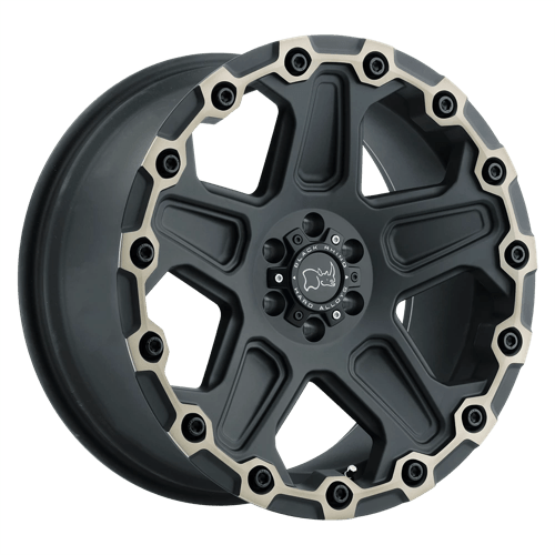 Black Rhino COG Matte Black W/ Machined Face & Dark Matte Tint | 20x9.5 | 5x5.0 | -18 | 71.5mm