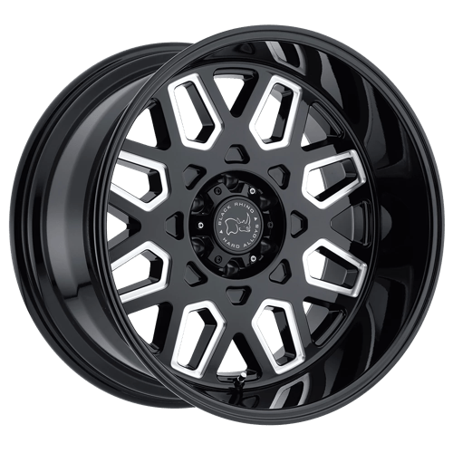 Black Rhino PREDATOR Gloss Black W/ Milled Windows | 20x12 | 6x135 | -44 | 87.1mm