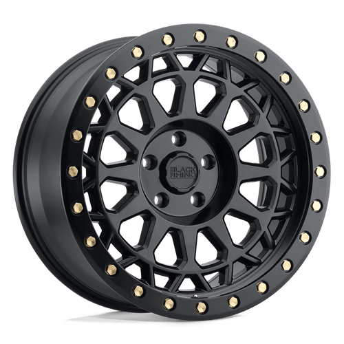 Black Rhino PRIMM Matte Black W/ Brass Bolts | 20x9.5 | 5x5.0 | +0 | 71.5mm