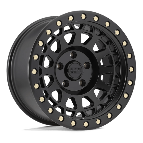 Black Rhino PRIMM Matte Black W/ Brass Bolts | 17x9 | 6x5.5 | +0 | 112.1mm