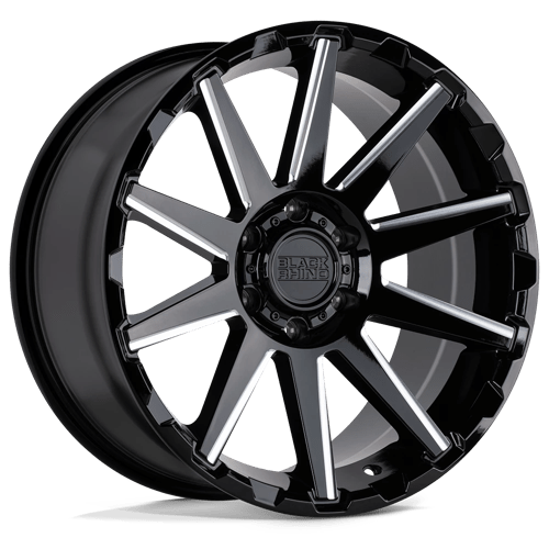 Black Rhino TYPHOON Gloss Black W/ Milled Spokes | 18x9.5 | 6x5.5 | -18 | 112.1mm