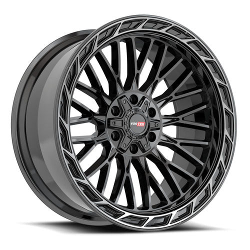 VORTEK VRP-502 20x9.0 Black Diamond Cut Ring W/ Dark Tint 12 5x127/5x139.7 78.1 5022094312BDCTR