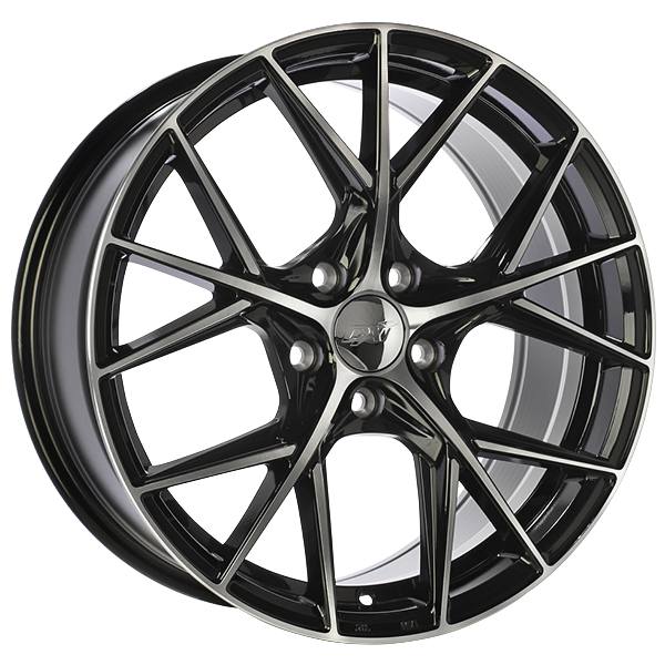 DAI Wheels A-SPEC 14x6.0 Gloss Black - Machined Face 35 4x100 73.1 DW1241401