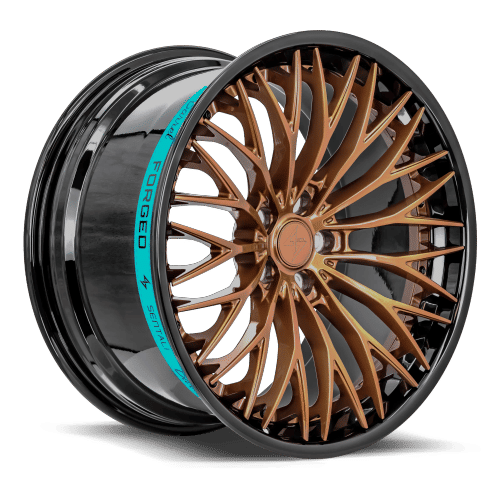 SENTALI BARREL SB1 19x10.5 Gloss Black Lip / Gloss Bronze Centre 35 5x112 66.6 SB11191052351