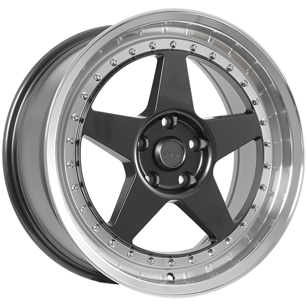 720 Form FF15 18x8.5 Gunmetal - Machined Lip 35 5x114.3 73.1 FF151801