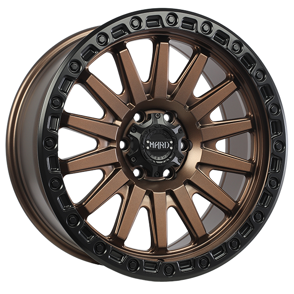 Ruffino HARD BLAZE 20x9.0 Satin Bronze Face - Satin Black Lip 0 5x139.7 77.8 RUF742001