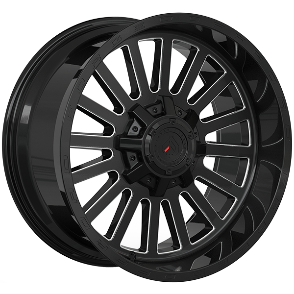 Forged Wheels XR108 20x10.0 Gloss Black - Milled Edge -12 5x139.7 77.8 XR82002