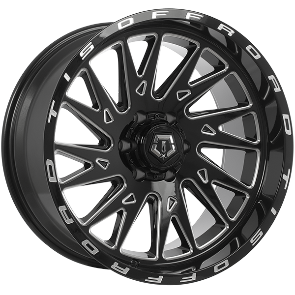 TIS Wheels 547 20x10.0 Gloss Black - Milled Edge -19 6x135 87.1 547BM2106319