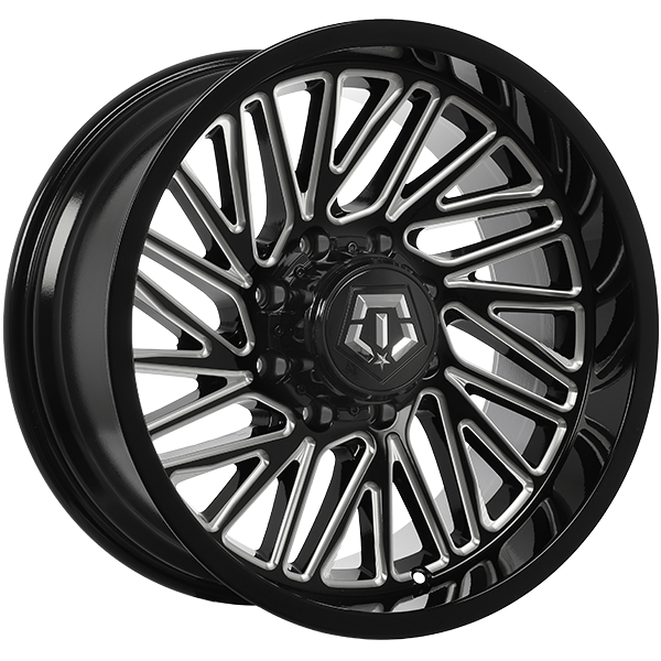 TIS Wheels 553 20x10.0 Gloss Black - Milled Edge -12 8x170 125.2 553BM2108712