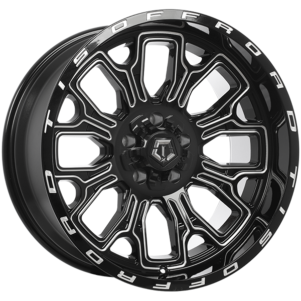 TIS Wheels 560 20x10.0 Gloss Black - Milled Edge -19 5x114.3/5x127 78.1 560BM2100519