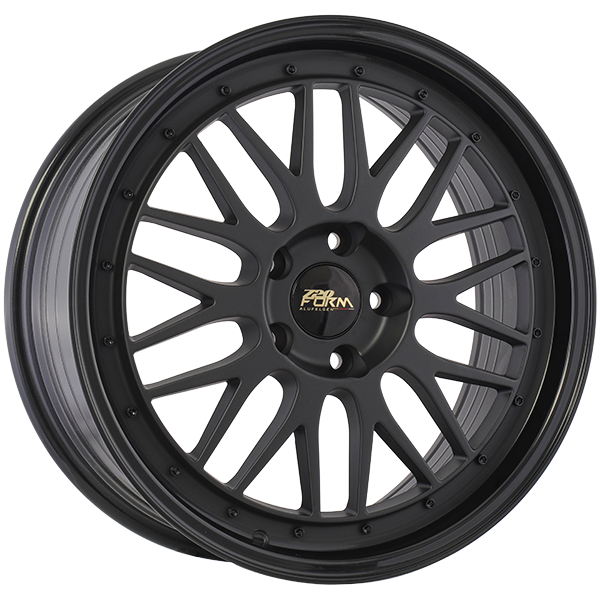 720 Form FF14 17x7.5 Satin Black - Gloss Black Lip 35 5x114.3 67.1 FF141702