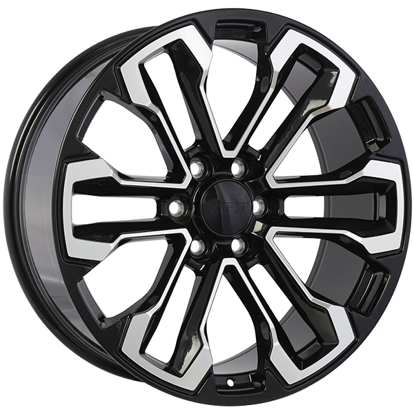 ART Replica REPLICA 390 22x9.0 Gloss Black - Machined Face 24 6x139.7 78.1 R3902201