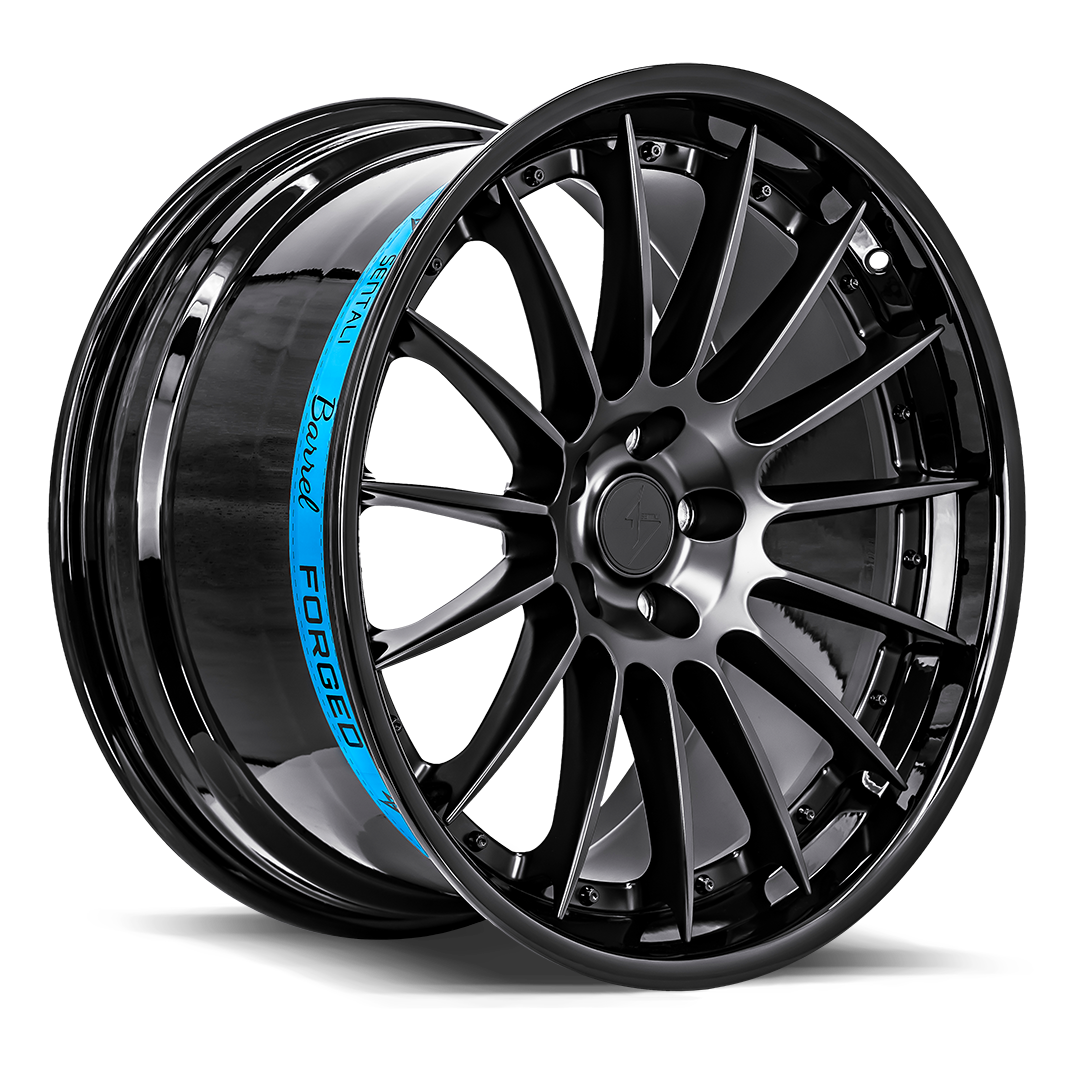 SENTALI BARREL SB2 19x8.5 Gloss Black Lip / Matte Black Centre 35 5x120 72.6 SB2219853353