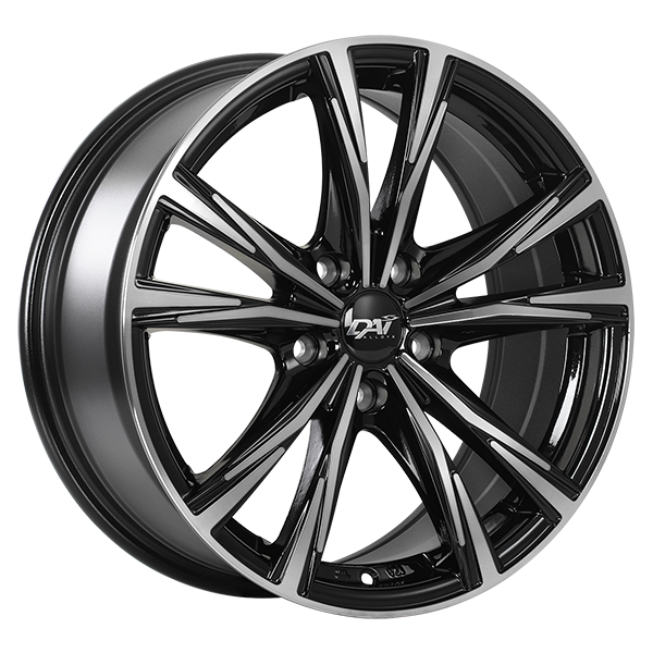 DAI Wheels ORACLE 17x7.5 Gloss Black - Machined Face 41 5x114.3 73.1 DW8017001
