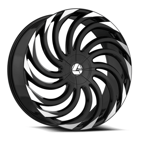 AZARA AZA-534 22x8.5 Gloss Black Machined 38 5x114.3/5x120 74.1 AZA-53422853838BM