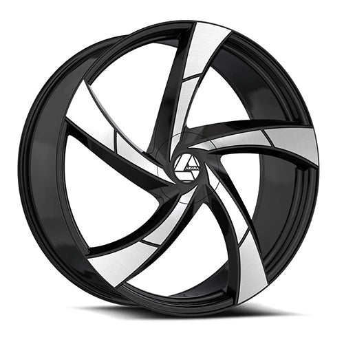 AZARA AZA-524 20x8.5 Gloss Black Machined 35 5x112/5x114.3 74.1 AZA-52420853635BM